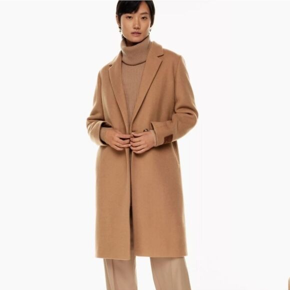 Bianco Ghiaccio Beige Coat Size 40 4 S - Picture 2 of 15